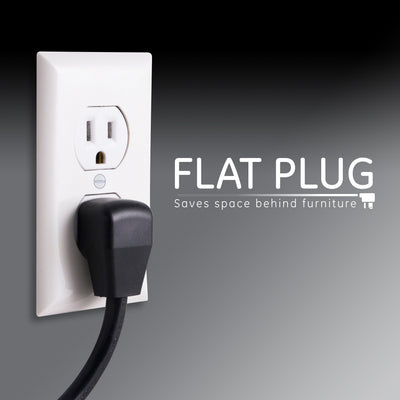 GE UltraPro 7-Outlet 4ft. Surge Protector, Black