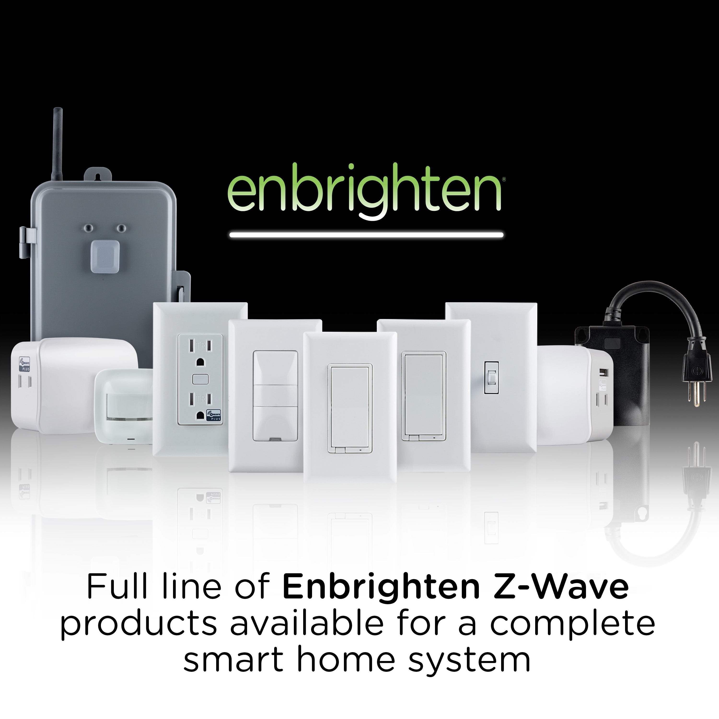 Enbrighten Z-Wave Plus In-Wall Smart Toggle Switch, 700 Series, White