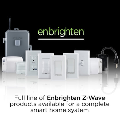 Enbrighten Z-Wave Plus In-Wall Smart Toggle Switch, 700 Series, White