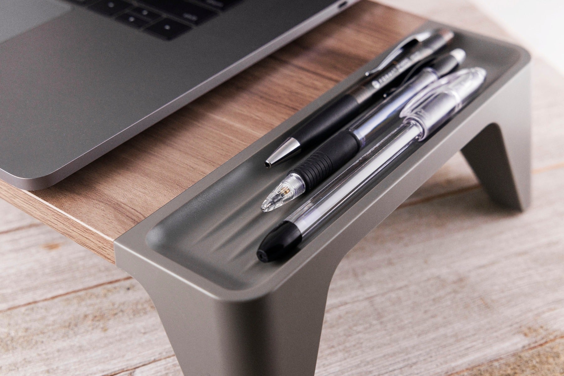 Philips Monitor Stand, Brown Wood