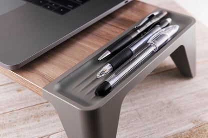 Philips Monitor Stand, Brown Wood