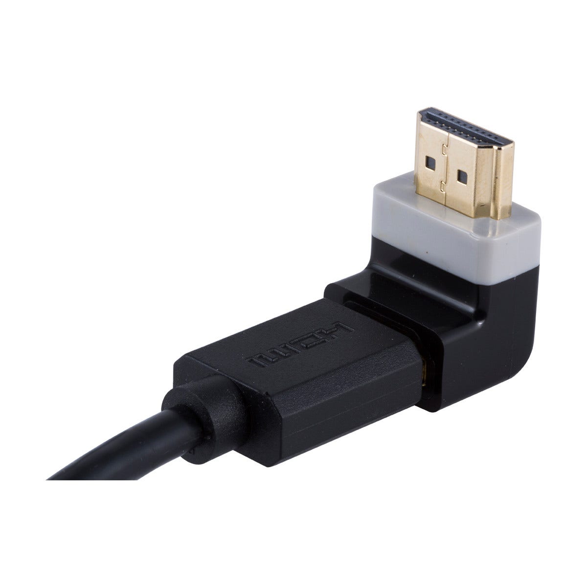 GE Pro Right Angle HDMI Adapter, Black