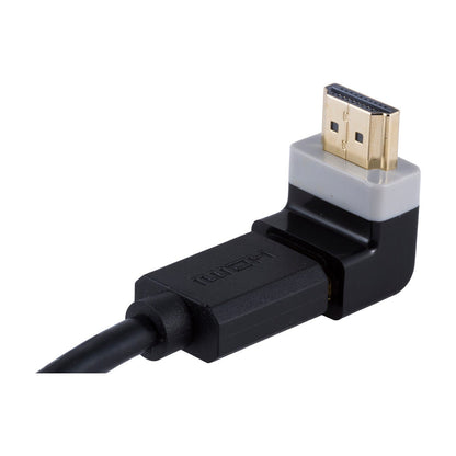 GE Pro Right Angle HDMI Adapter, Black