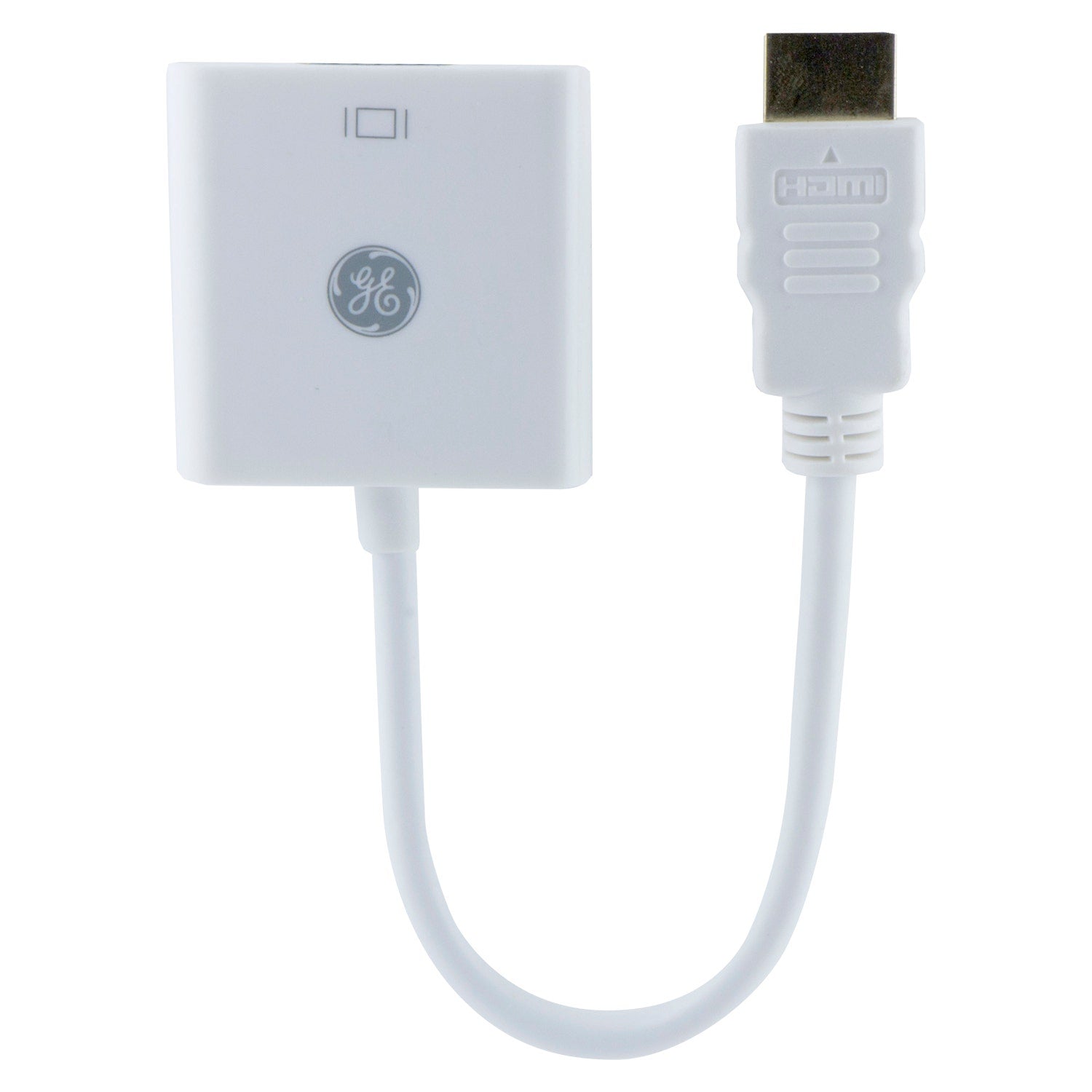 GE HDMI to VGA Adapter, White