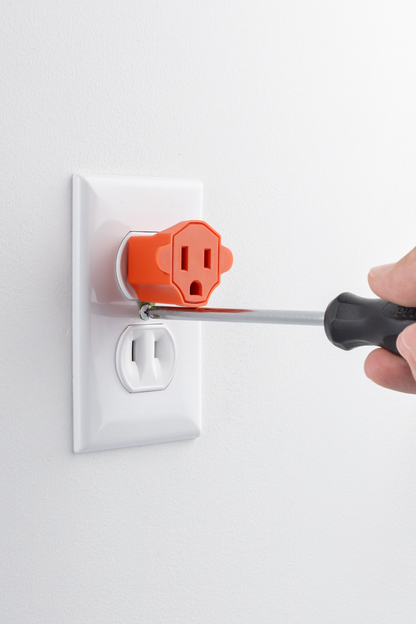 GE Polarized Grounded Adapter, 2 Pack, Orange
