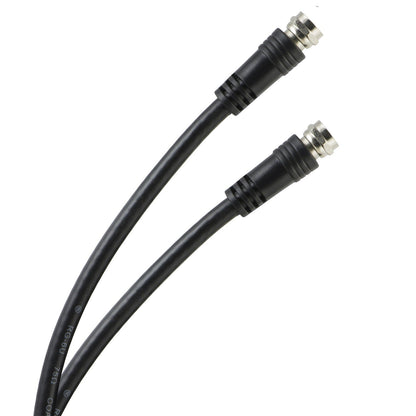 GE 15ft. RG6 Coaxial Cable with F-Type Connectors, Black