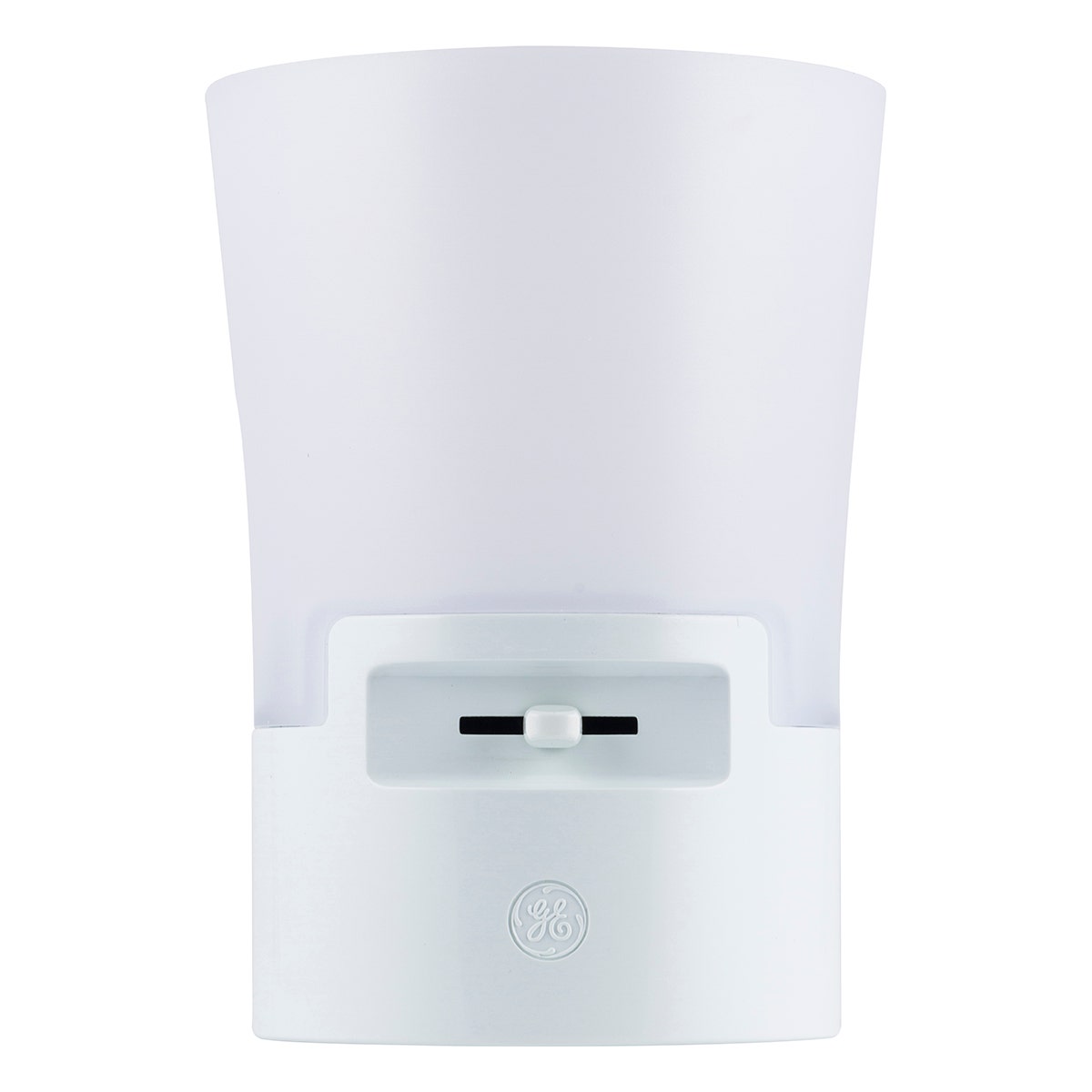 GE UltraBrite Sconce Light Sensing LED Night Light, White