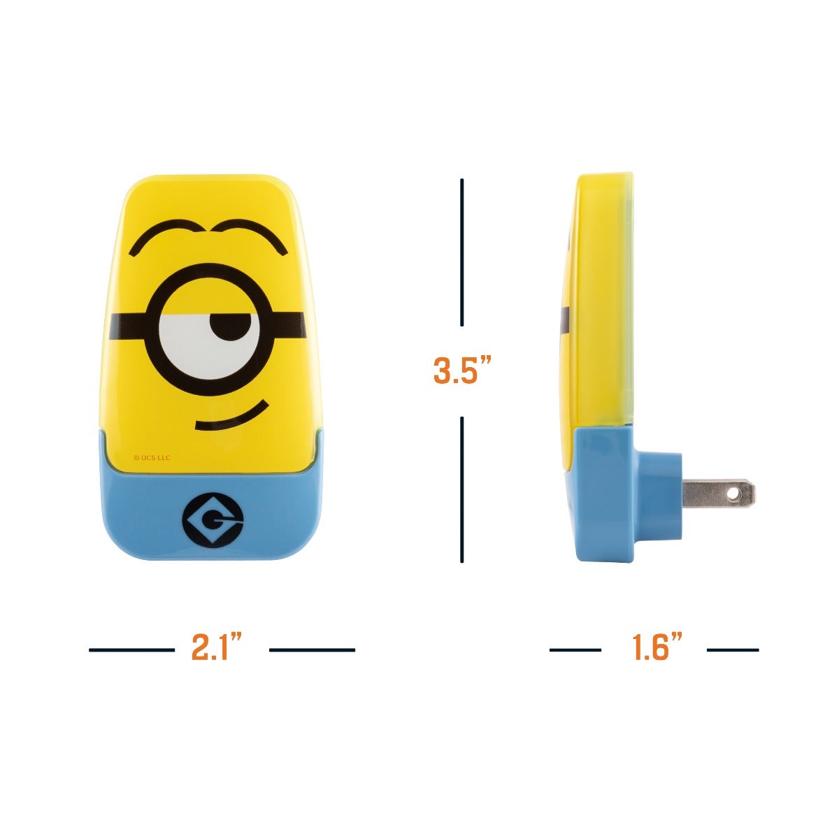 Minions Light Sensing LED Night Light, Yellow