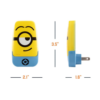 Minions Light Sensing LED Night Light, Yellow