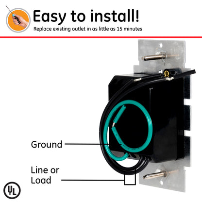GE Single Pole Rotating Dimmer Switch