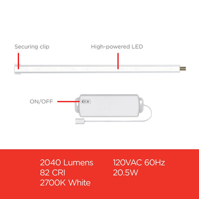 UltraPro 10in. Linkable LED Bright Strips, 6 Pack