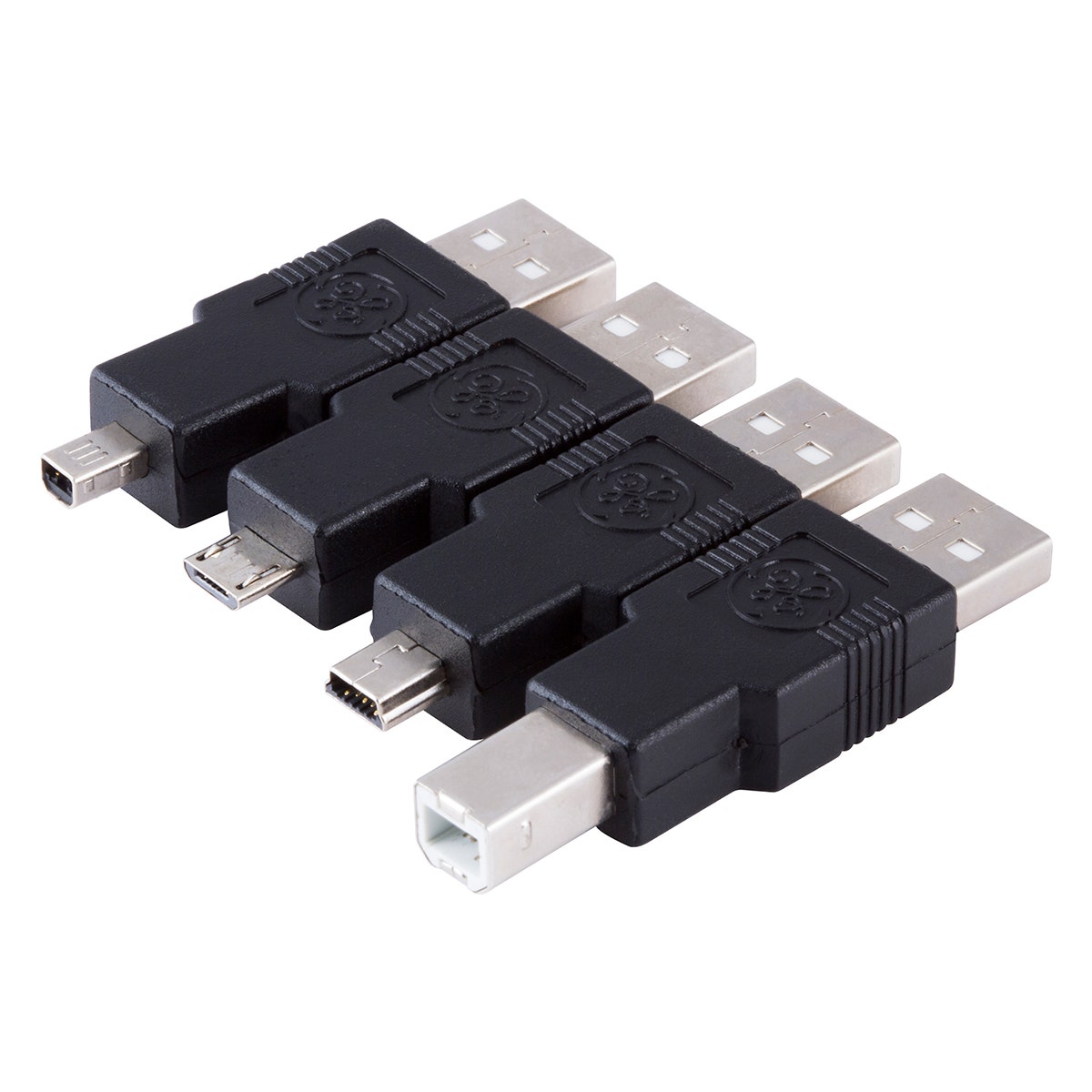 GE 6ft. Universal USB 2.0 Adapter Kit, Black