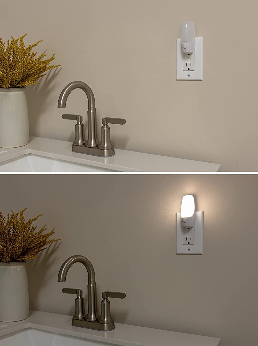 Energizer Manual ON/OFF LED Night Light, 4 Pack, White