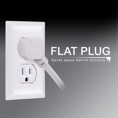 GE 6-Outlet 10ft. Surge Protector, White