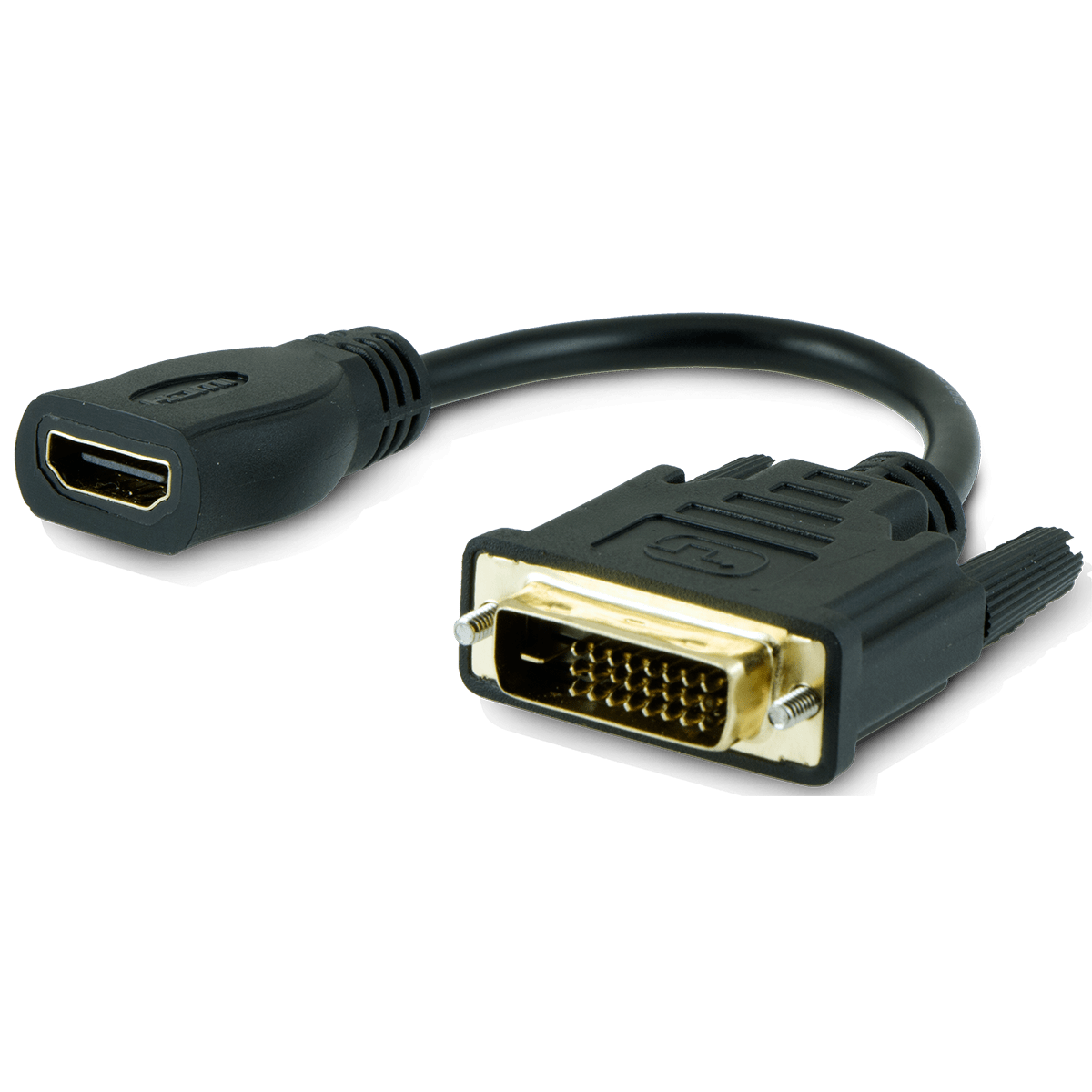 GE DVI to HDMI Adapter, Black