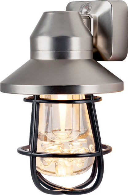 GE Vintage Cage Frame LED Night Light, Brushed Nickel
