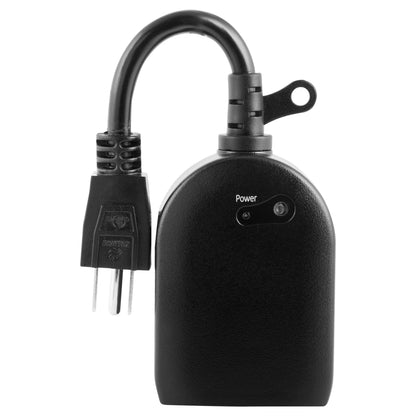 myTouchSmart Outdoor Plug-In Digital Simple Preset Timer, Black