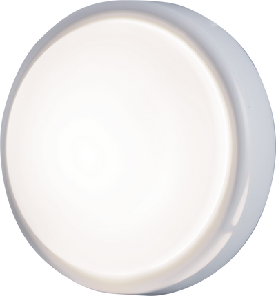 GE Battery Operated Round Tap Light, White