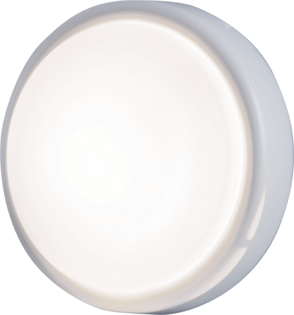 GE Battery Operated Round Tap Light, White