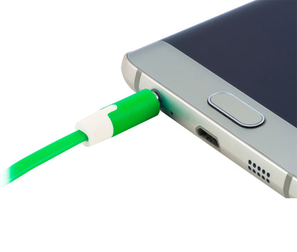 Uber 3ft. 3.5mm Auxiliary Cable, Green/White