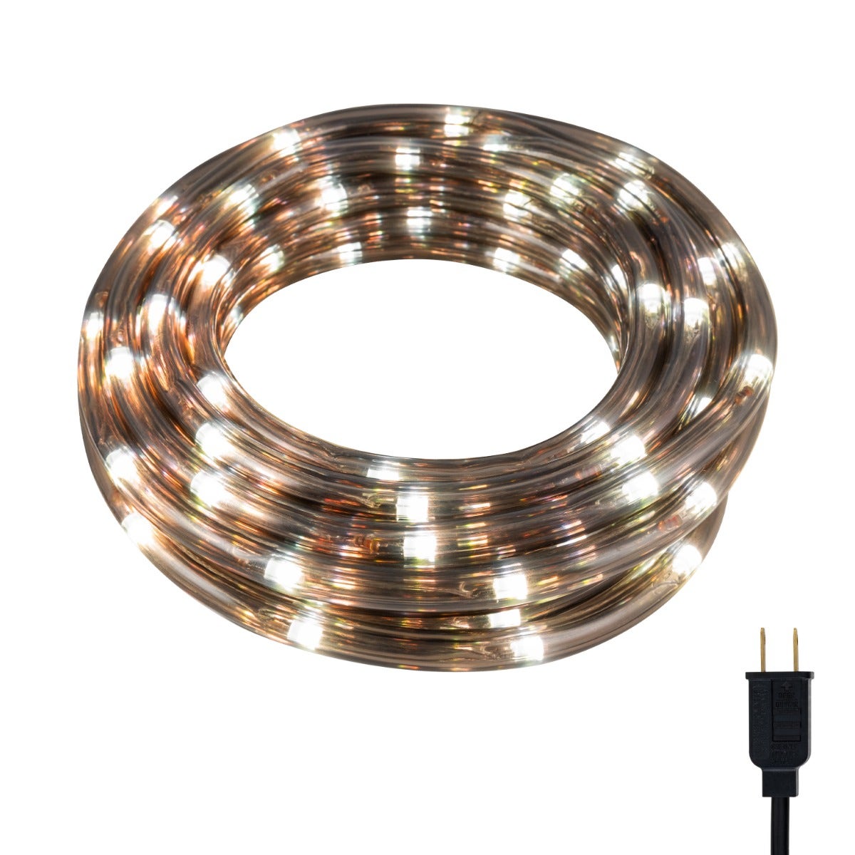 UltraPro Escape Indoor/Outdoor LED Rope Light, 25ft., Warm White, Black