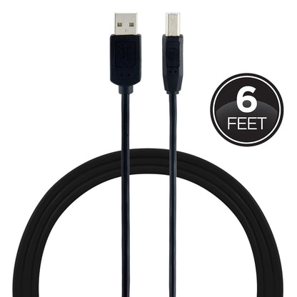 GE 6ft. USB Printer Cable, Black