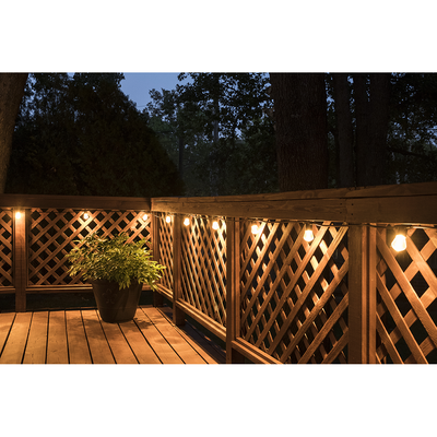 Lights by Night LED Bistro String Lights, 12 Bulbs, 24ft. Black Cord