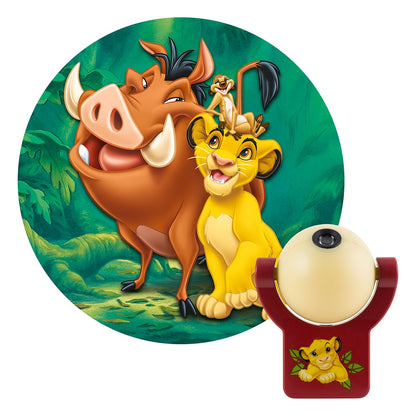 Projectables Disney Lion King Light Sensing LED Night Light, Red