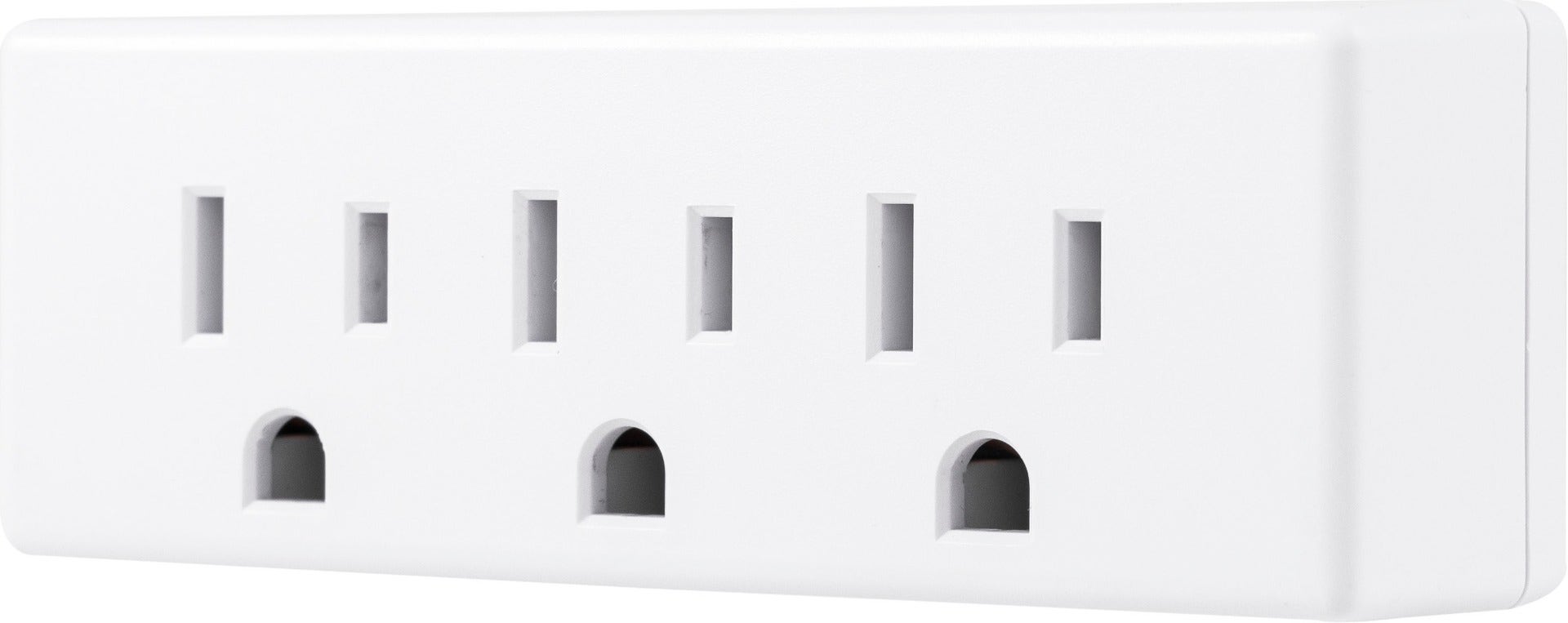GE 3-Outlet Wall Tap, White