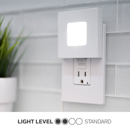GE Mini Slimline Coverlite Light Sensing LED Night Light, White