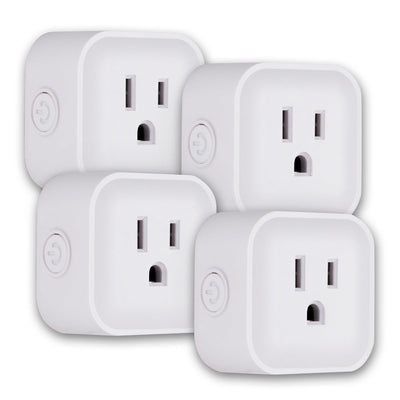 UltraPro Plug-In Mini WiFi Smart Switch, 4 Pack, White