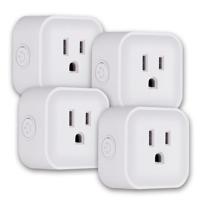 UltraPro Plug-In Mini WiFi Smart Switch, 4 Pack, White