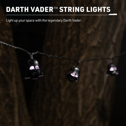 Star Wars Darth Vader LED String Lights, 10 Bulbs, 10ft. Black Cord