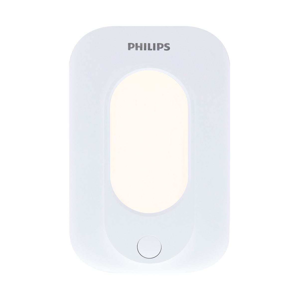 Philips 4-Outlet 2-USB Wall Tap with Surge Protection and Light Sensing Night Light, White
