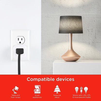 UltraPro Plug-In Mini WiFi Smart Switch, 4 Pack, White