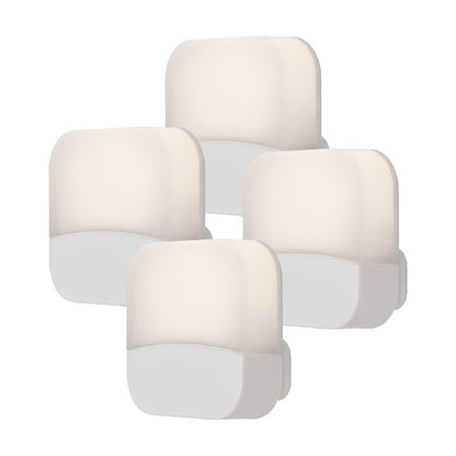 Lights by Night Mini Light Sensing LED Night Light, 4 Pack, White