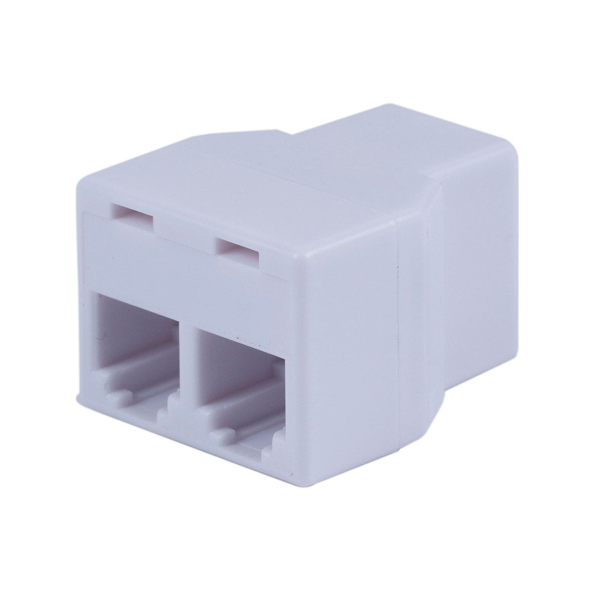 Power Gear Duplex In-Line Phone Cord Coupler, White
