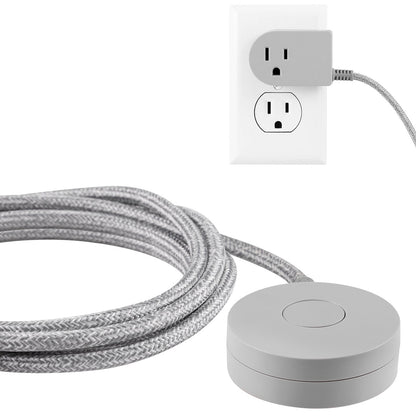 Cordinate Tabletop Switch with 6ft. Braided Cord, Gray