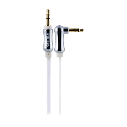 Philips 3ft. 3.5mm Flat Auxiliary Audio Cable, White