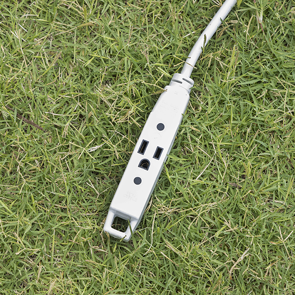 UltraPro 3-Outlet 25ft. Extension Cord, White