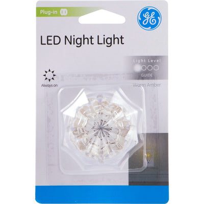 GE SleepLite Jewel Always On LED Night Light, Amber