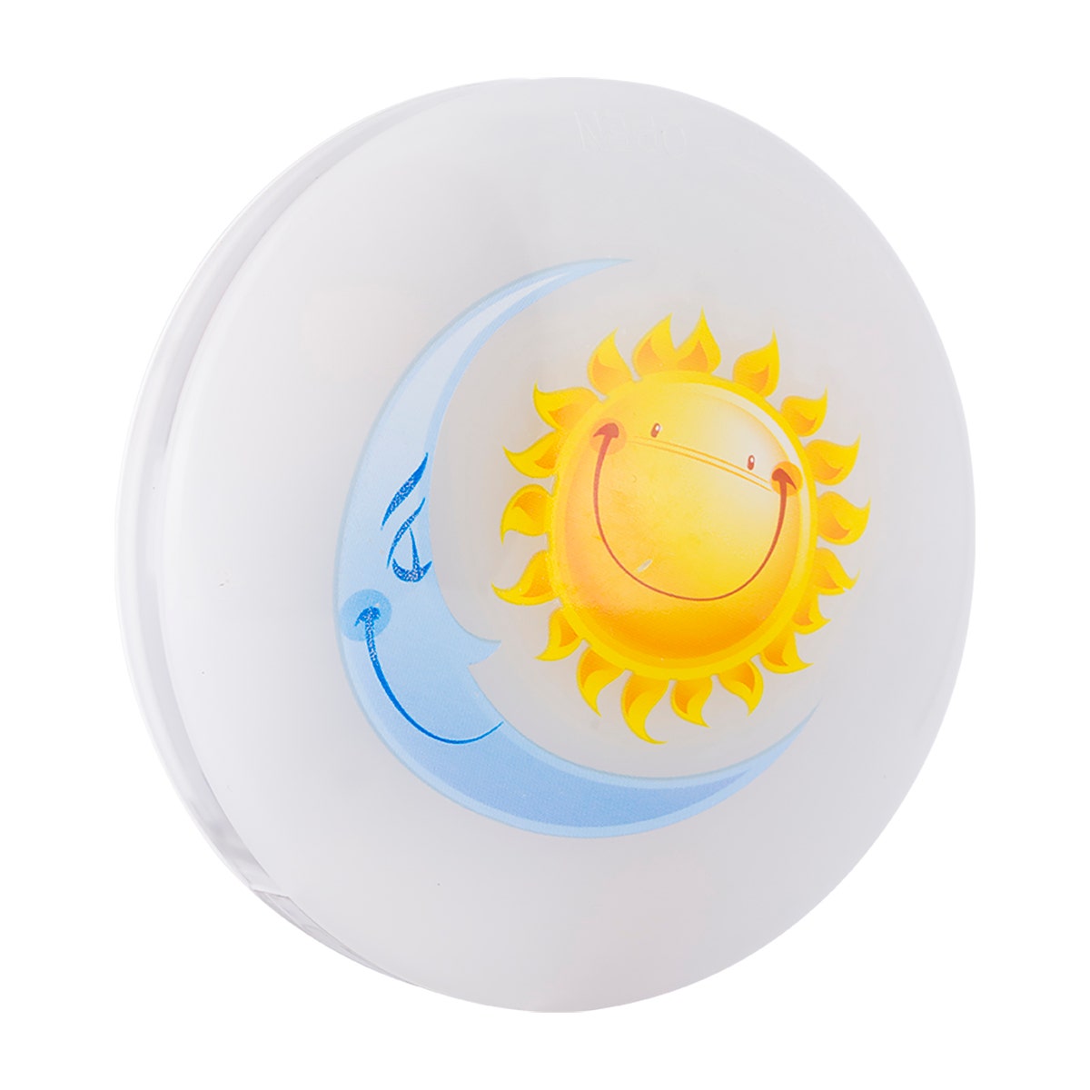 Lights by Night Sun and Moon Battery Operated Color-Changing LED Night Light, White