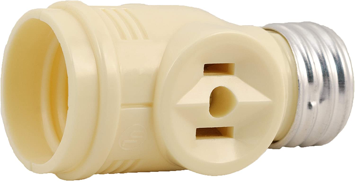 Power Gear 2-Outlet Socket Adapter, Ivory