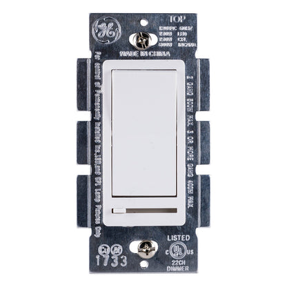 GE Rocker On/Off Dimmer, White