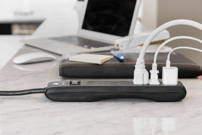 GE UltraPro 6-Outlet 20ft. Surge Protector, Black