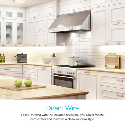 Enbrighten LED Direct Wire Dimmable Light Fixture, 24in