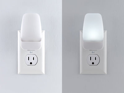 GE Light Sensing LED Night Light, 4 Pack, White