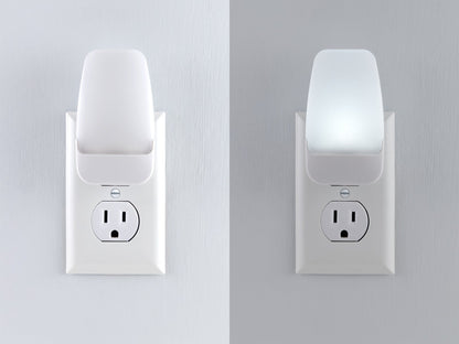 GE Light Sensing LED Night Light, 2 Pack, White