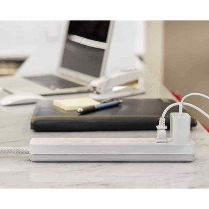 GE 6-Outlet 6ft. Surge Protector, White