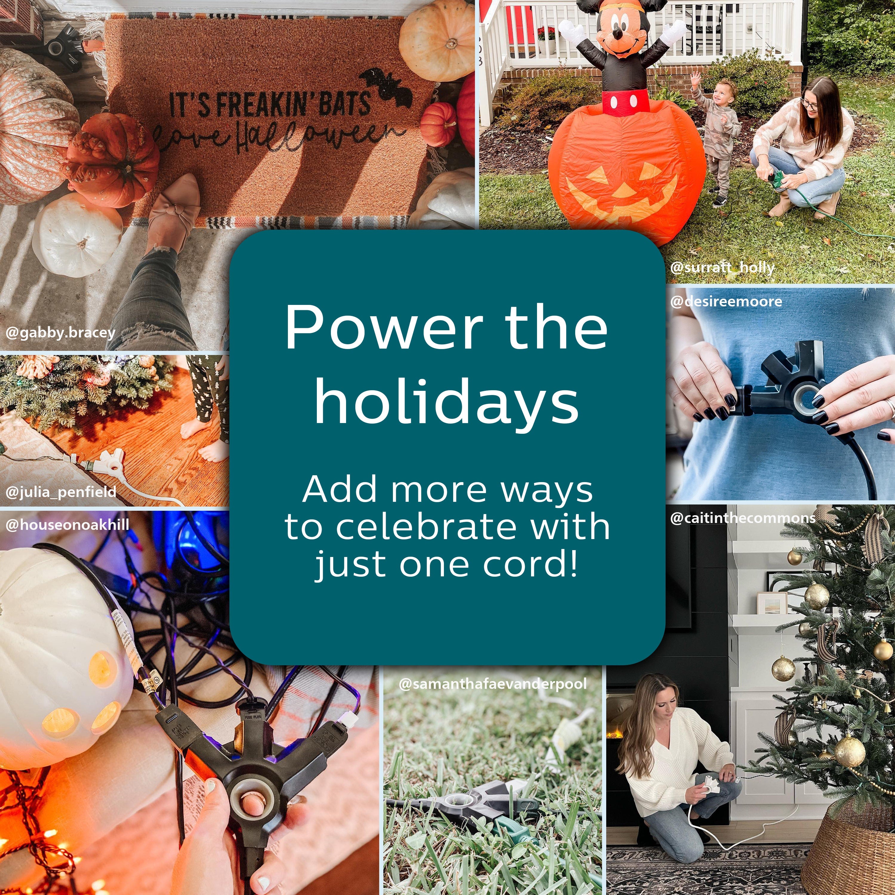 Philips EZGrip™ 3-Outlet 25ft. Indoor/Outdoor Extension Cord, Orange